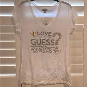 GUESS - NWT white t-shirt [XL]